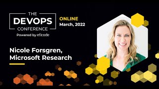 How to make your days better with DevOps | Nicole Forsgren | The DEVOPS Conference 2022