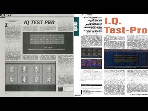 AMIGA IQ Test Pro Biuro Informatyczno Wydawnicze PL POLISH POLAND EAB ABIME UNSEEN UNFINISHED UNRELE