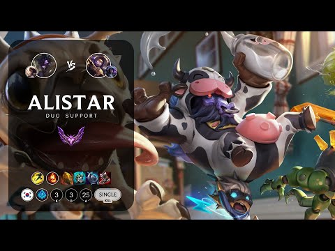 Alistar Support vs Blitzcrank - KR Master Patch 13.5