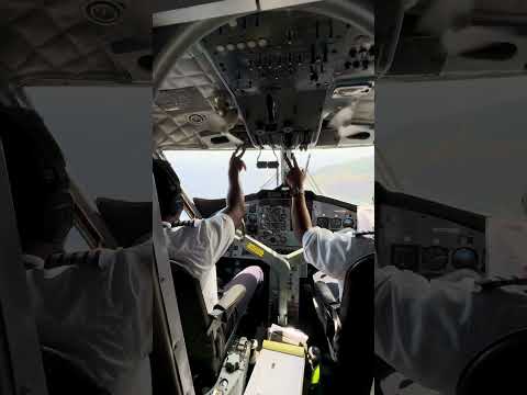 Saba eiland, landing op het Caribische eiland Saba, april 2024