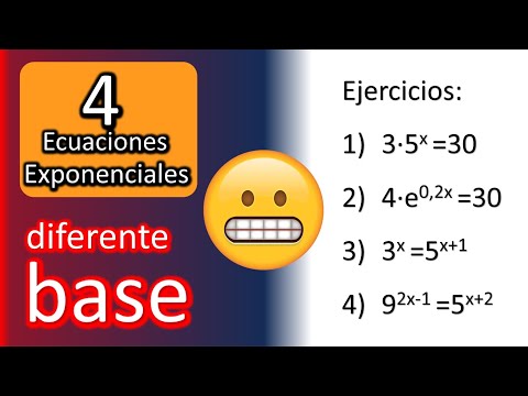 ecuaciones exponenciales con diferente base