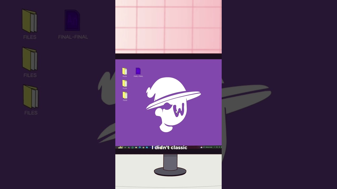 When you forget to save the file