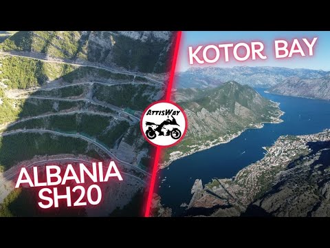 Albania The Famous SH20 Road, Theth National Park, Kotor Bay,  Motorcycle Tour To Balkans 2022