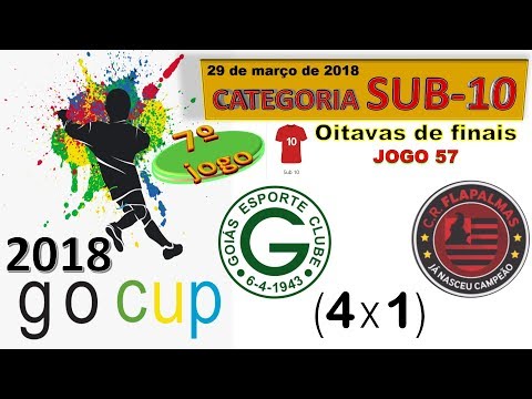 GO CUP 2018, SUB-10, 7º Jogo, GOIÁS EC-SE (4x1) Fla Palmas Taquaralto-TO