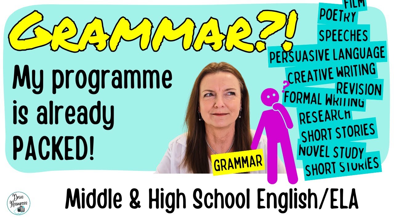 Fitting GRAMMAR into an already jam-packed programme - ideas for English teachers