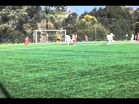 Gol de David no Moraña C.F. - Barro C.F. Infantil
