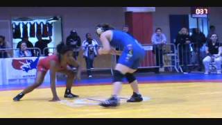 Victoria Anthony pin Emily Webster - Body Bar FILA Junior Nationals at 44 kg