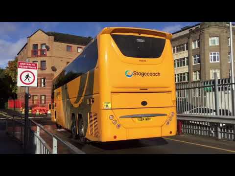 Stagecoach in Arbroath new livery Volvo B11RT 54233 (YX64 WBV) service:X7