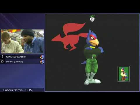 GSS 97 SSBM - GWM420 (Green Falco) vs. Matat0 (Default Falco) - Melee LSF