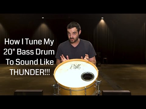 How I Tune My 20" Bass Drum To Sound Like THUNDER - Kick Drum Tuning Tutorial