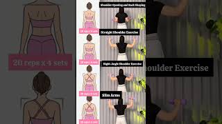 4 Shoulder Exercises for a Slim Back & Toned Arms | Fix Rounded Shoulders Fast!