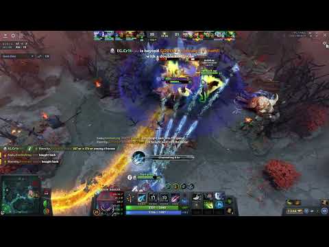 When EG Cr1t play as Drow Ranger (Rampage Double)
