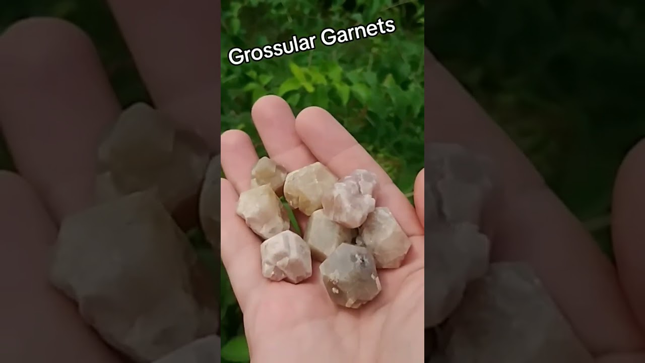 ALERT! Check Out These 🔥🔥🔥 Grossular Garnet Crystals #gems #mining #nature #rocks
