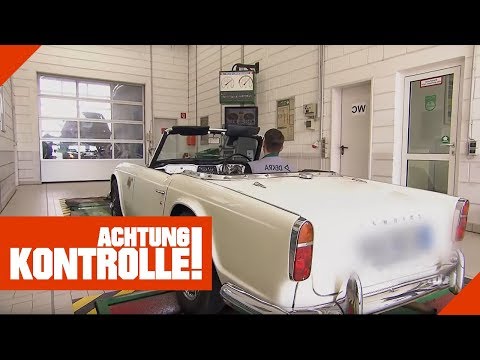 Triumph Baujahr 1964 beim TÜV: Ist der PKW noch verkehrssicher? | Achtung Kontrolle | Kabel Eins