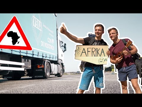 Schaffen wir es mit 0€ bis nach AFRIKA?! | von Leichenwagen mitgenommen!