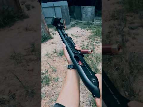 APS M870でサバゲーがロマンありすぎ！！　#shorts #short #airsoft #サバゲー