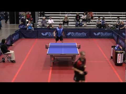 Men's Singles Rd 32: Adam Hugh vs. Chance Friend - 2011 US Table Tennis Championships