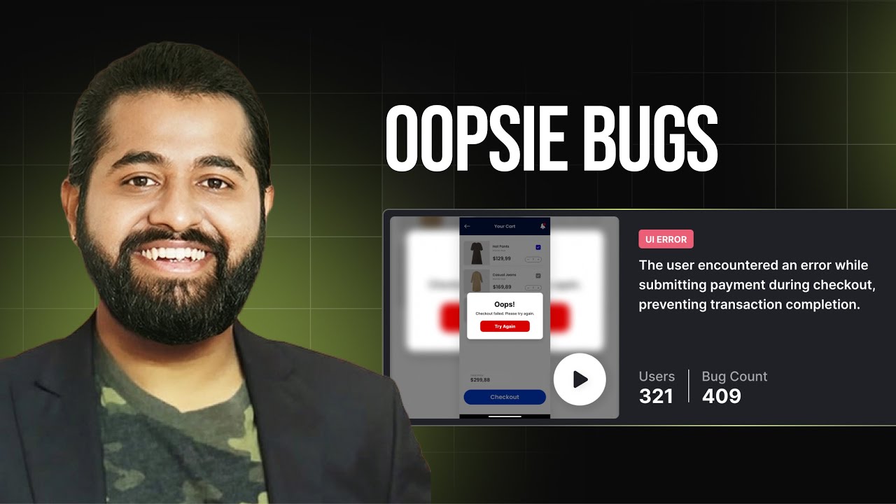 AI-powered Oopsie Bugs by Zipy