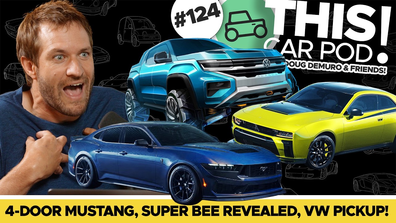 A Four Door Mustang? Super Bee and Monterey Car Week Reveals! THIS CAR POD! EP124