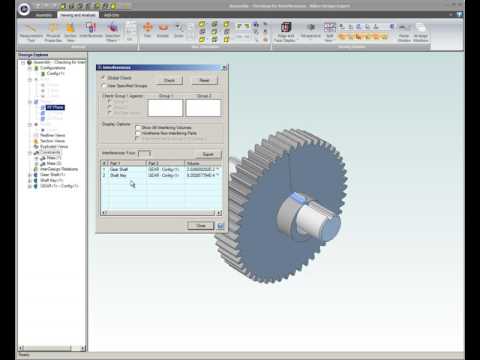 Checking for Interferences in Alibre Design (Legacy Interface)
