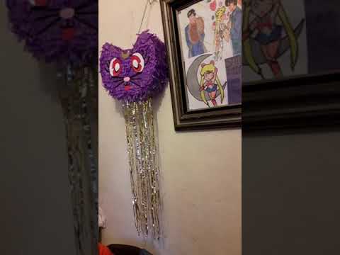 Piñata Sailor Moon ,gata Luna😃