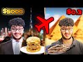 جربت اغلى و ارخص وجبة في الوطن العربي سافرت مرتين