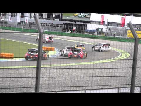 FIA WORLD RALLYCROSS RX @ DTM Hockenheim 2015 opening with Robin Larsson! 1080p HD!