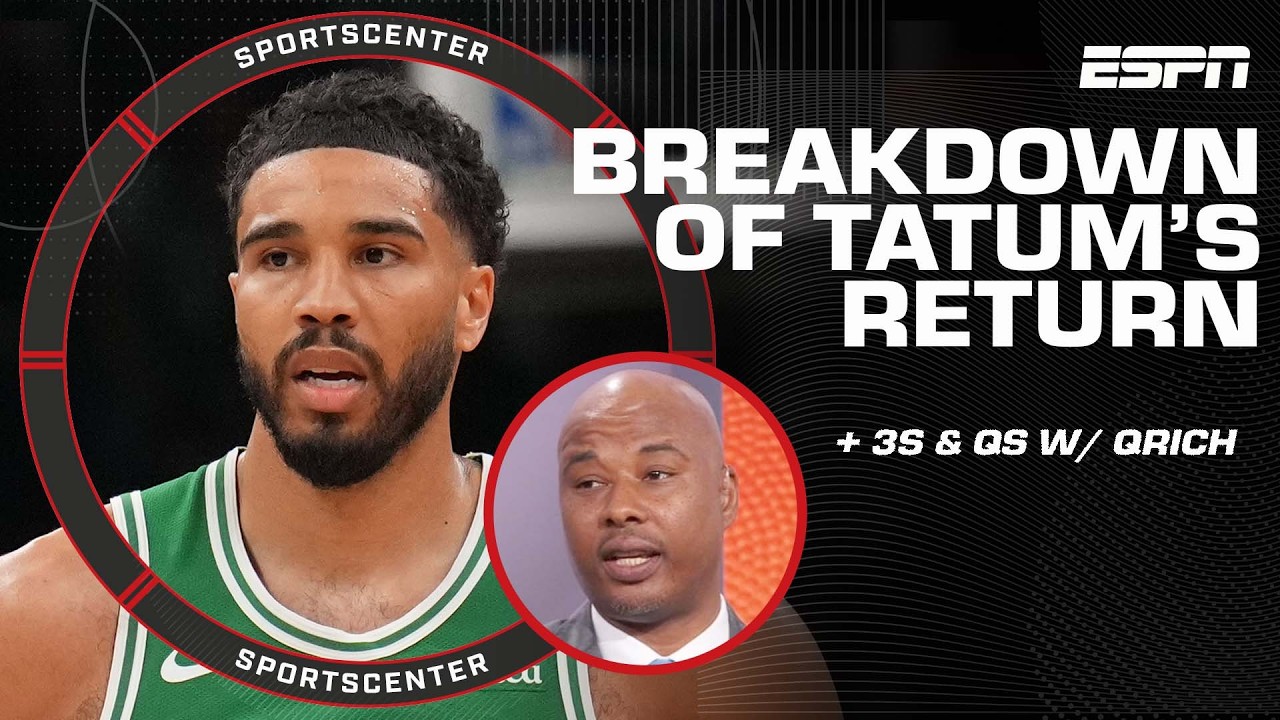 Recapping Jayson Tatum’s season debut 😤 + '3s & Qs' with Quentin Richardson | SportsCenter
