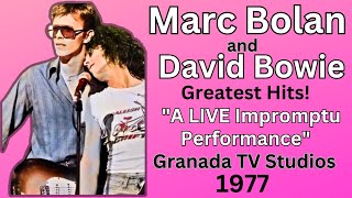 Marc Bolan and David Bowie   LIVE   Two Acoustics Greatest Hits    Granada Studios 1977