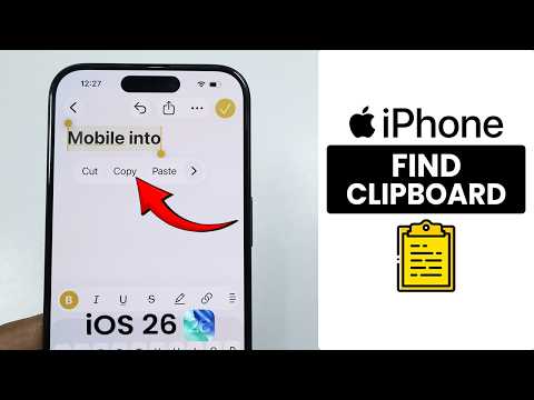 [iOS 26] How to Find the iPhone Clipboard - Access Clipboard