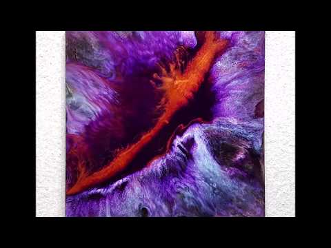 Resin Artwork 025 / ORIGINAL Gemälde Kunst Abstrakte Malerei / Fluid Painting Pouring / Epoxid Harz