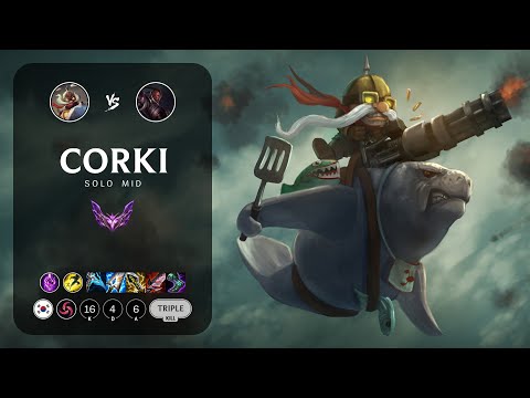 Corki Mid vs Lucian - KR Master Patch 14.5