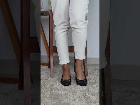 Sapatilha Ana Bico Redondo Couro Legítimo