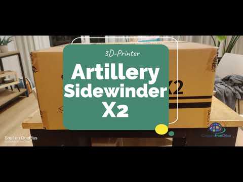GadgetsFromChina - Artillery Sidewinder X2 Printer view and connecting the Cables!!