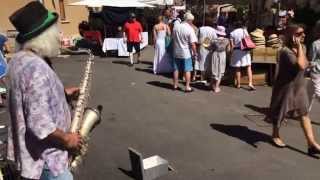 Street music with Gaetano Abbatangelo (Saxophone) - San Pantaleo, Sardegna