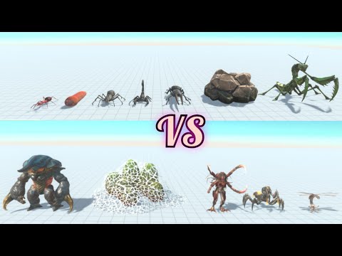 Alien Exotica vs Giant Invertebrates - Animal Revolt Battle Simulator - ARBS