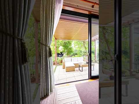 colonne-gabion-jardin-plantes-pots-terre-cuite-bois