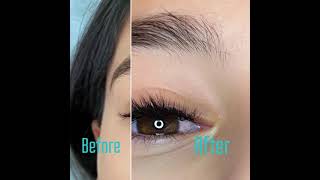 Before and After Cat Eye 6D Lash Extensions