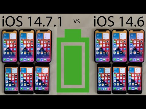 iOS 14.7.1 vs 14.6 BATTERY Test on All iPhones