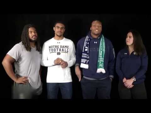 Senior Day Message From Notre Dame Football And Student Government