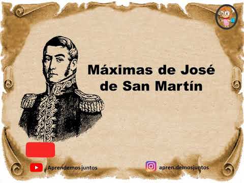 Máximas de San Martín a su hija. Video educativo para niños.
