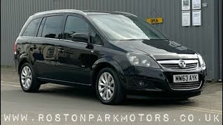 2013 (63) Vauxhall Zafira 1.7 CDTi ecoFLEX Design Nav [110] - 7 seats for sale @rostonparkmotors