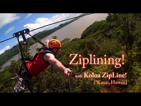 Koloa Zipline MADNESS!!! (Kauai, Hawaii)