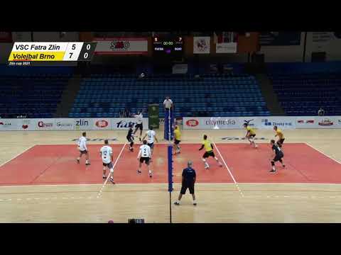 ZÁZNAM | VSC Fatra Zlín - Volejbal Brno (Zlín cup 2021)