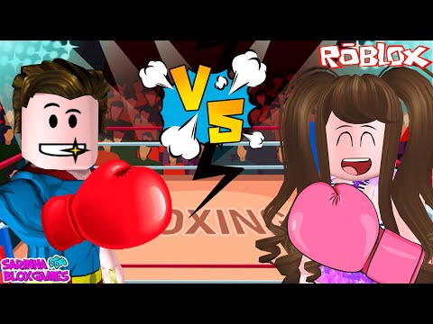 BRINCANDO DE LUTAR BOXE COM MEU PAI - Roblox