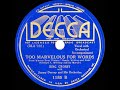1937 HITS ARCHIVE: Too Marvelous For Words - Bing Crosby (Jimmy Dorsey Orch.)
