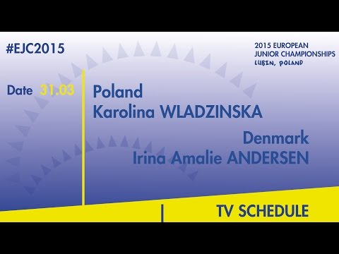 K.Wladzinska(POL) VS. I.A.Andersen(DEN) #EJC2015 Lubin, Poland
