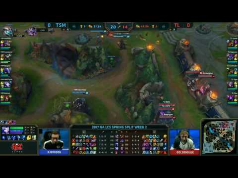 TSM backdoor vs TL|  TSM vs Team Liquid Game 1 NA LCS W2D2 Spring 2017