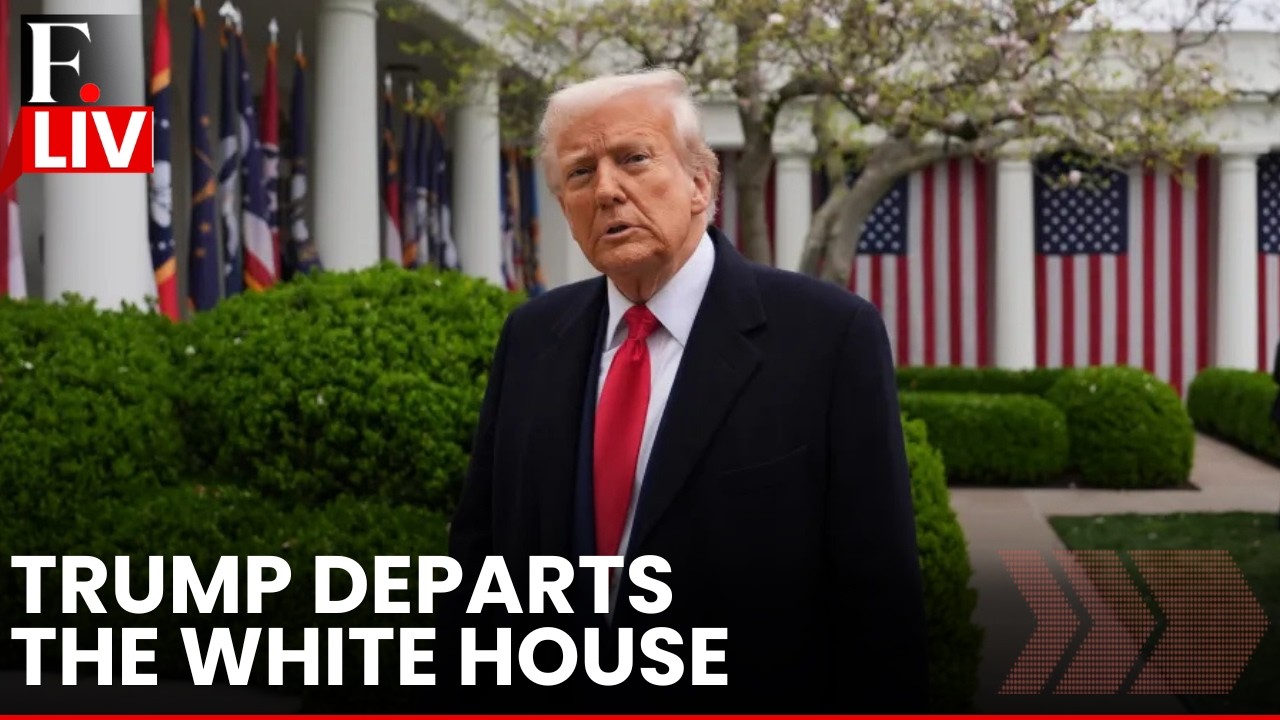 White House LIVE: US President Donald Trump Departs the White House en route Palm Beach
