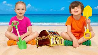 Kids Search for a Secret Treasure Chest with a Golden Key + More Stories